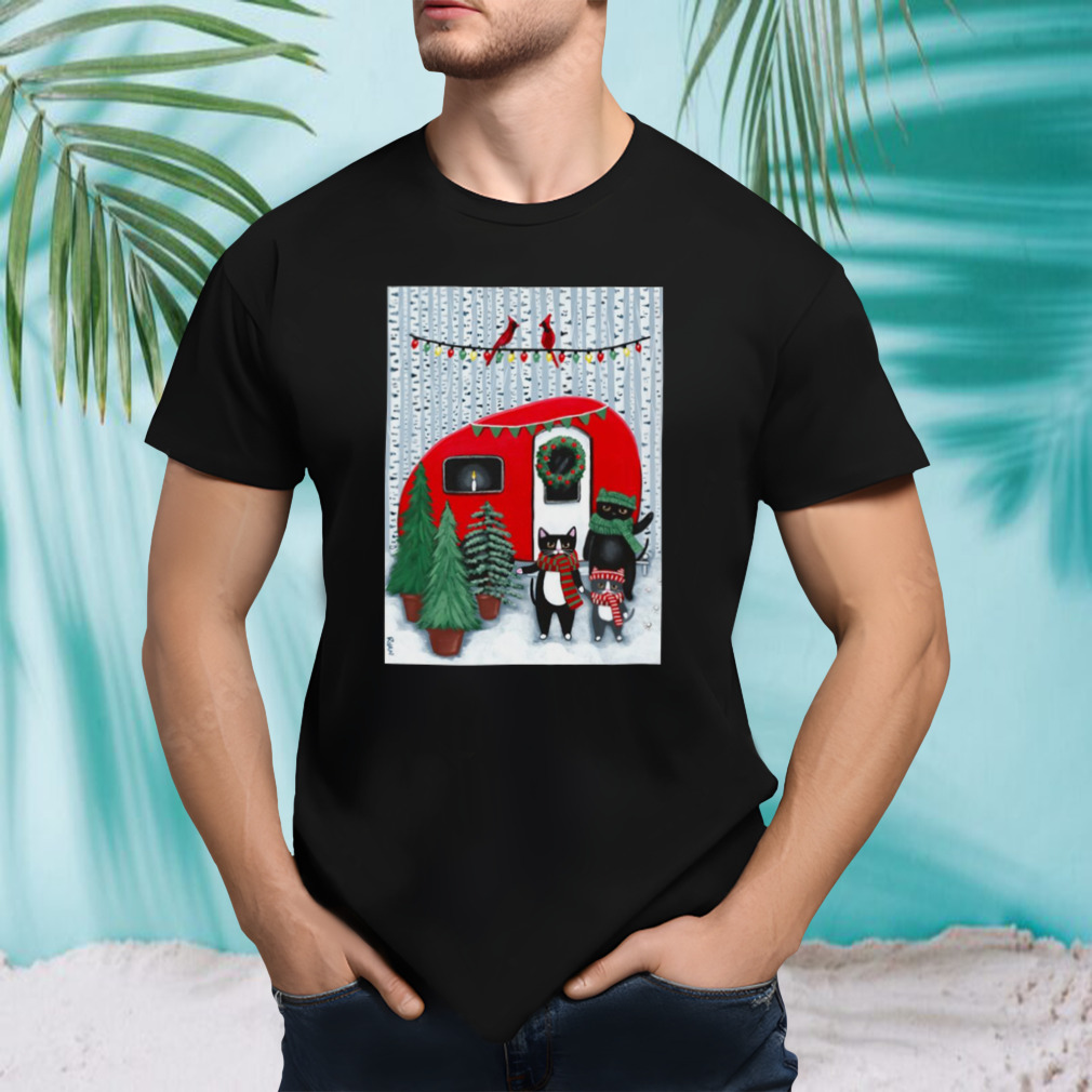 Cats Picking Out The Christmas Tree shirt