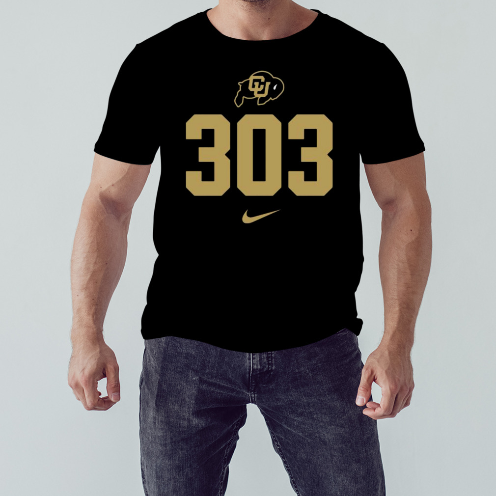 Nike Men's Colorado Buffaloes Black 303 Area Code Shirt by