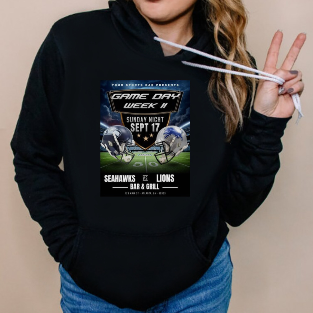 Seattle Seahawks Vs Detroit Lions Game Day Week II 2023 Shirt