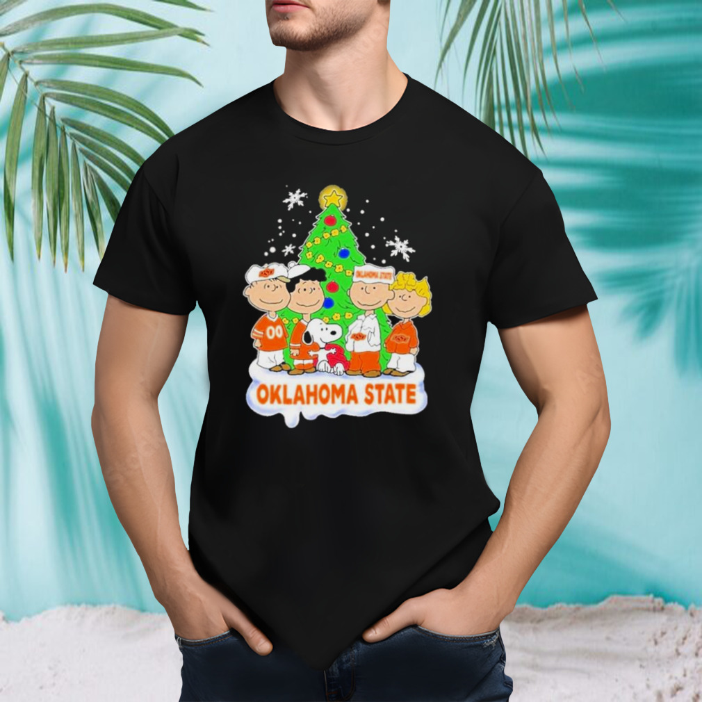 The Peanuts Characters Oklahoma State University Christmas 2023 Shirt