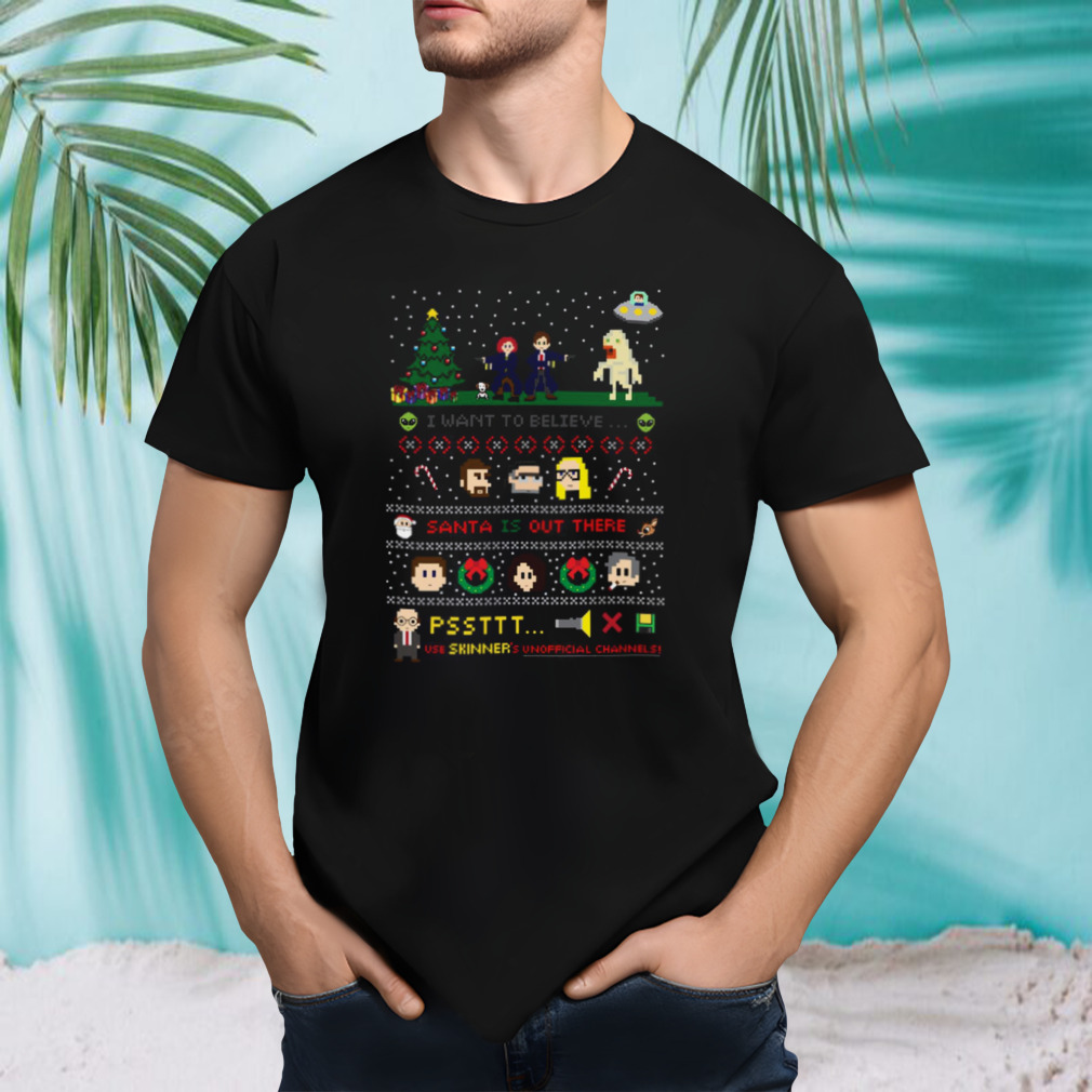 The X Files Christmas Santa Is Out There shirt