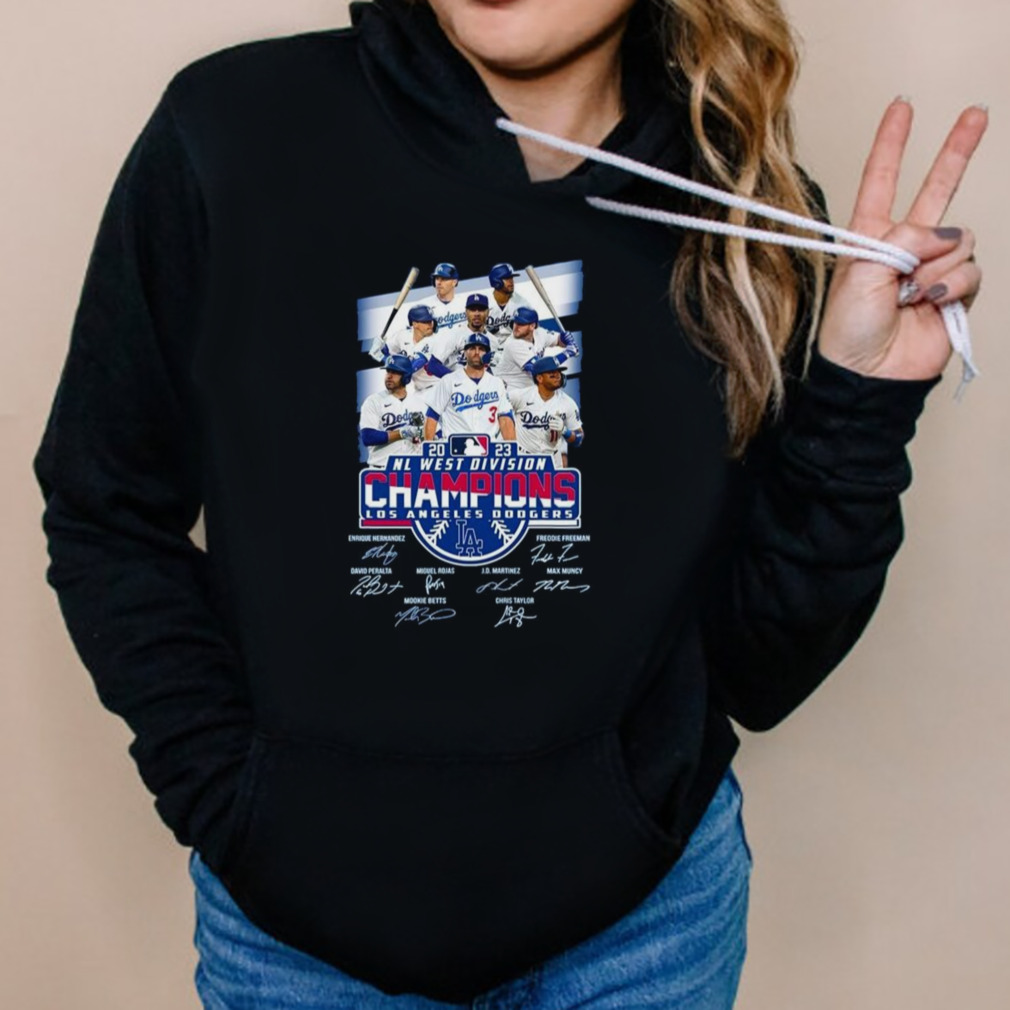2023 AL West Division Champions Los Angeles Dodgers Signatures T-Shirt 5 Hoodies