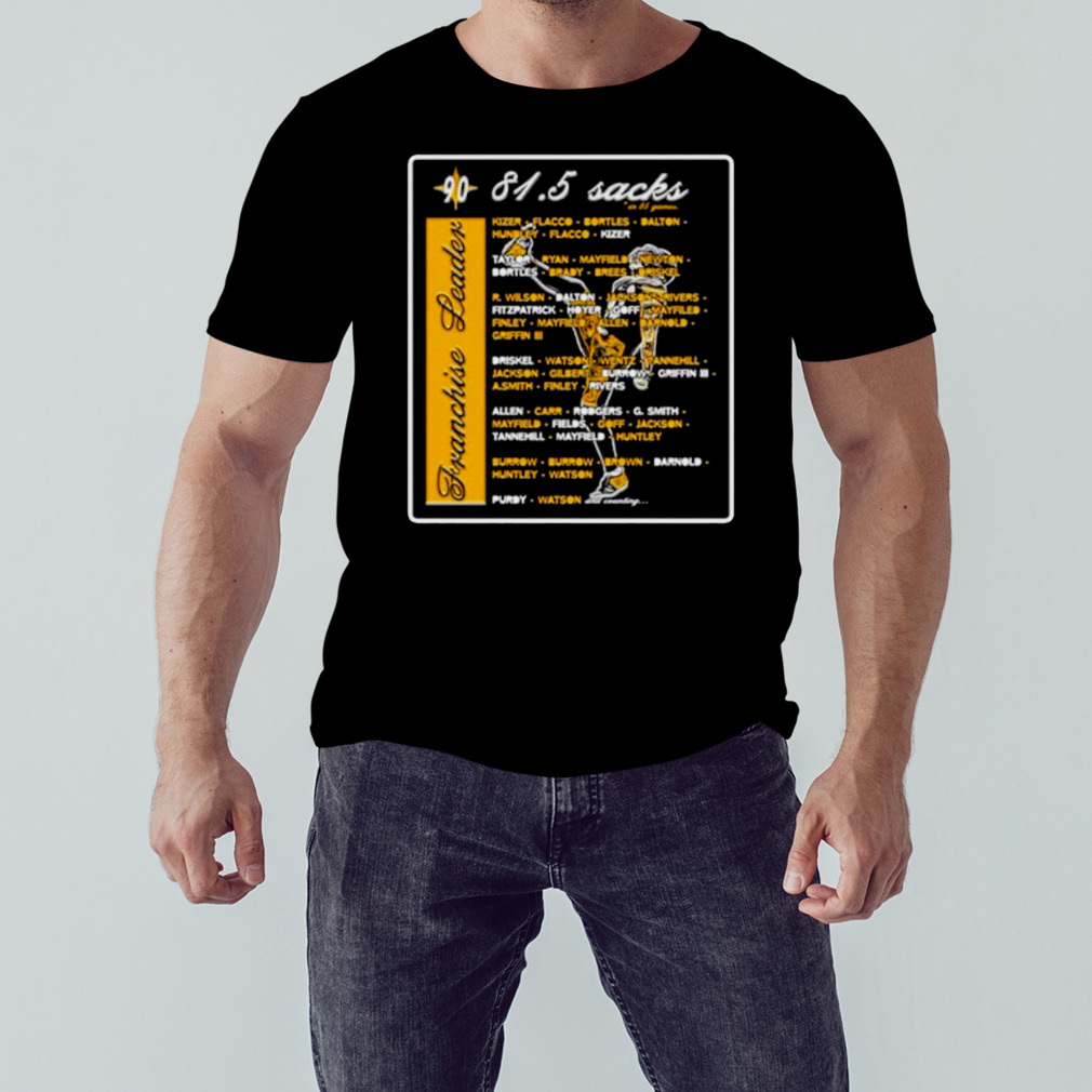 81.5 Sacks Franchise Leader shirt 1 Unisex tshirt