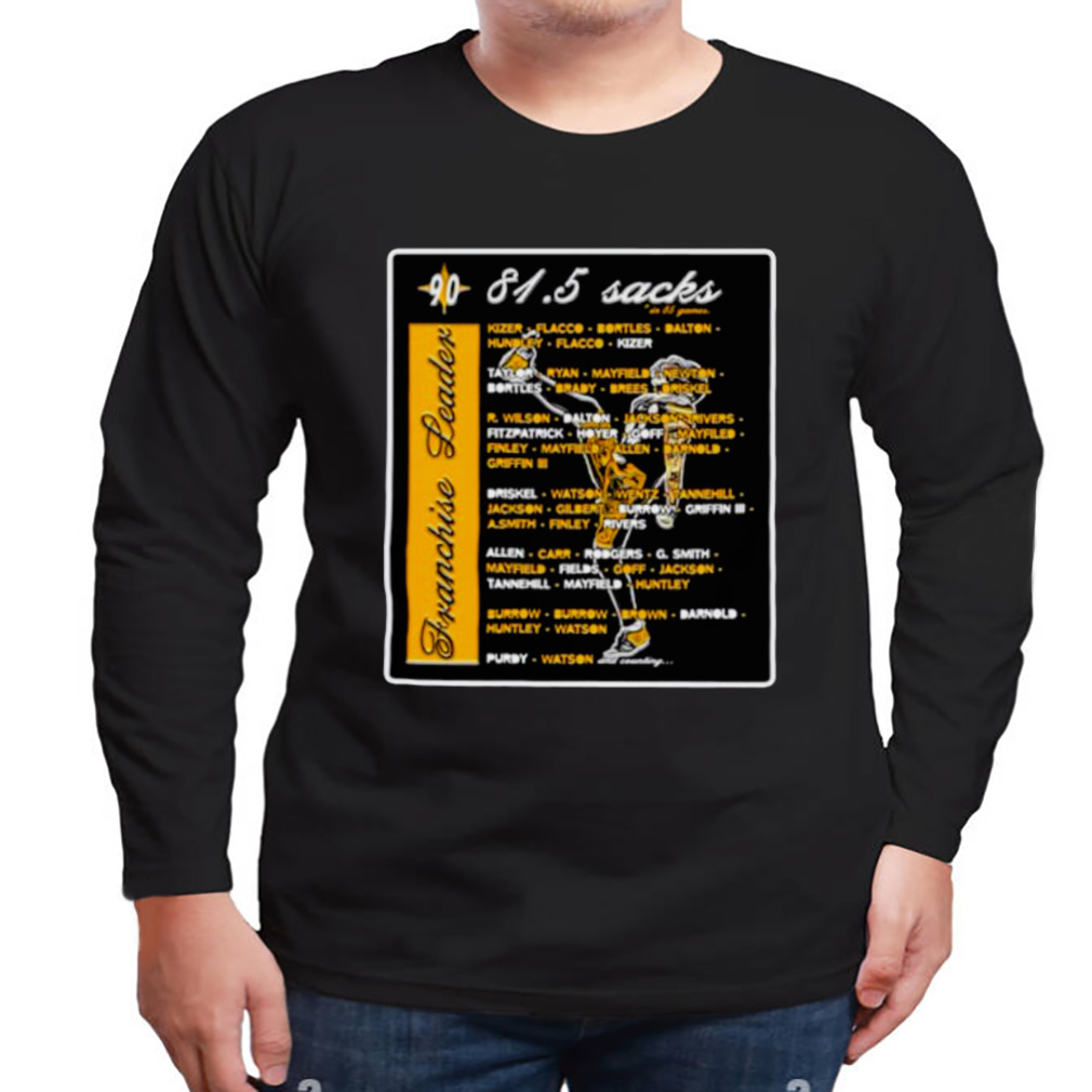 81.5 Sacks Franchise Leader shirt 3 Longsleeve tshirt