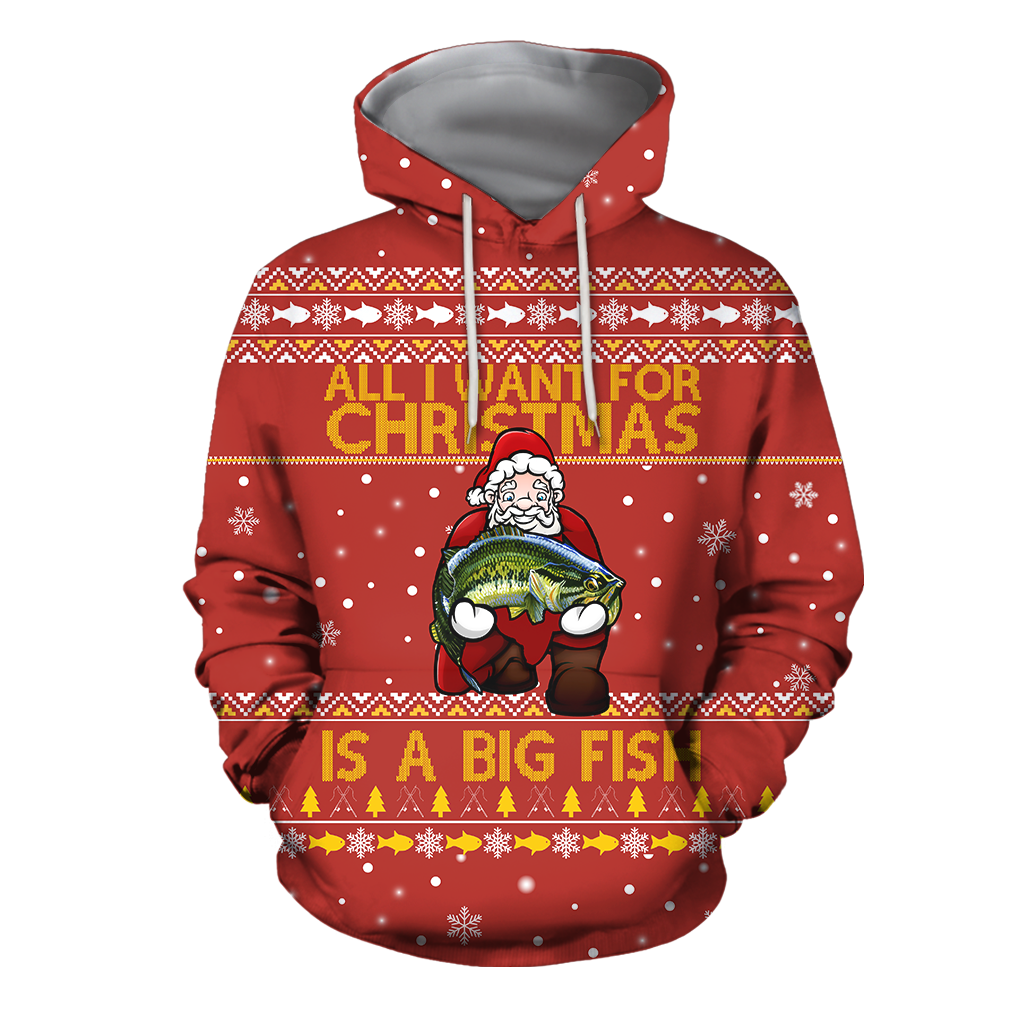 All I Want For Christmas Is A Big Fish All Over Print  For Men & Women  HT5396