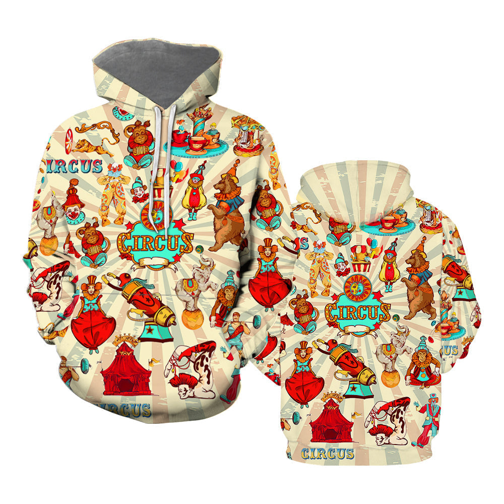 Amazing Retro Circus All Over Print  For Men & Women  HP5330