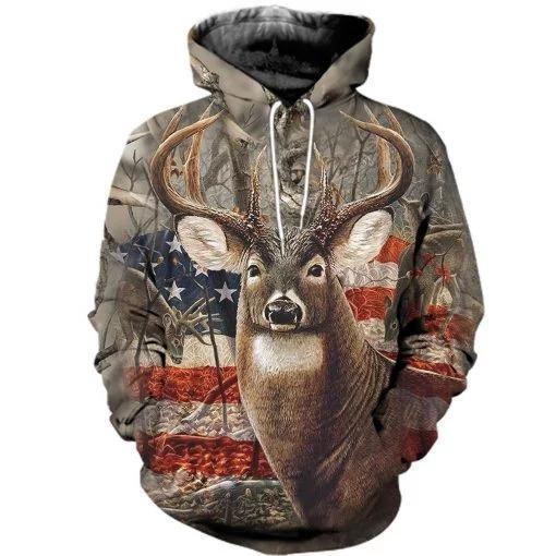 American Camo Deer Hunting All Over Print  For Men & Women  HT2435