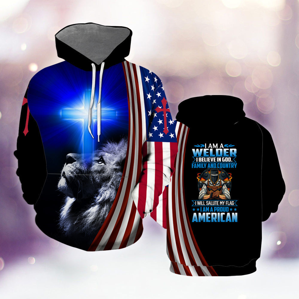 American Welder All Over Print  For Men & Women  HT7860