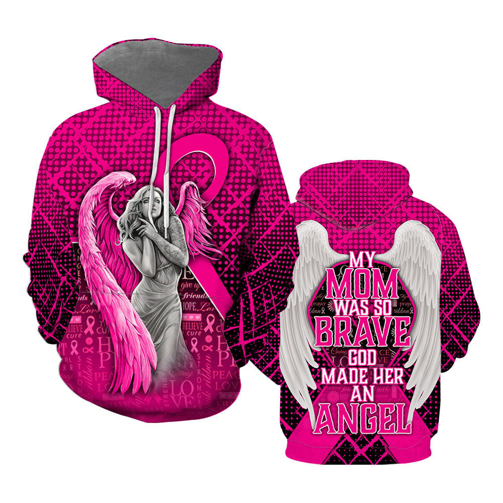 Angles Pink Breast Cancer All Over Print  For Men & Women  HP5703