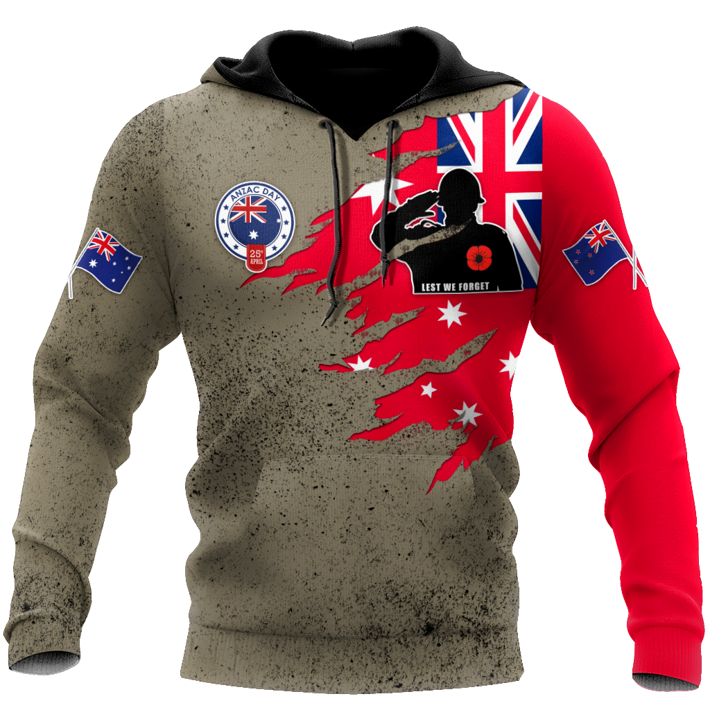 Anzac Day Remembrance Kiwi and Australia Veteran All Over Print  For Men & Women  HT7752