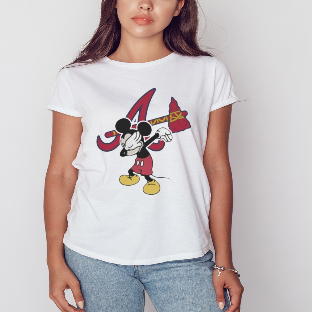 Atlanta Braves Mlb Baseball Dabbing Mickey Disney Sports T Shirt