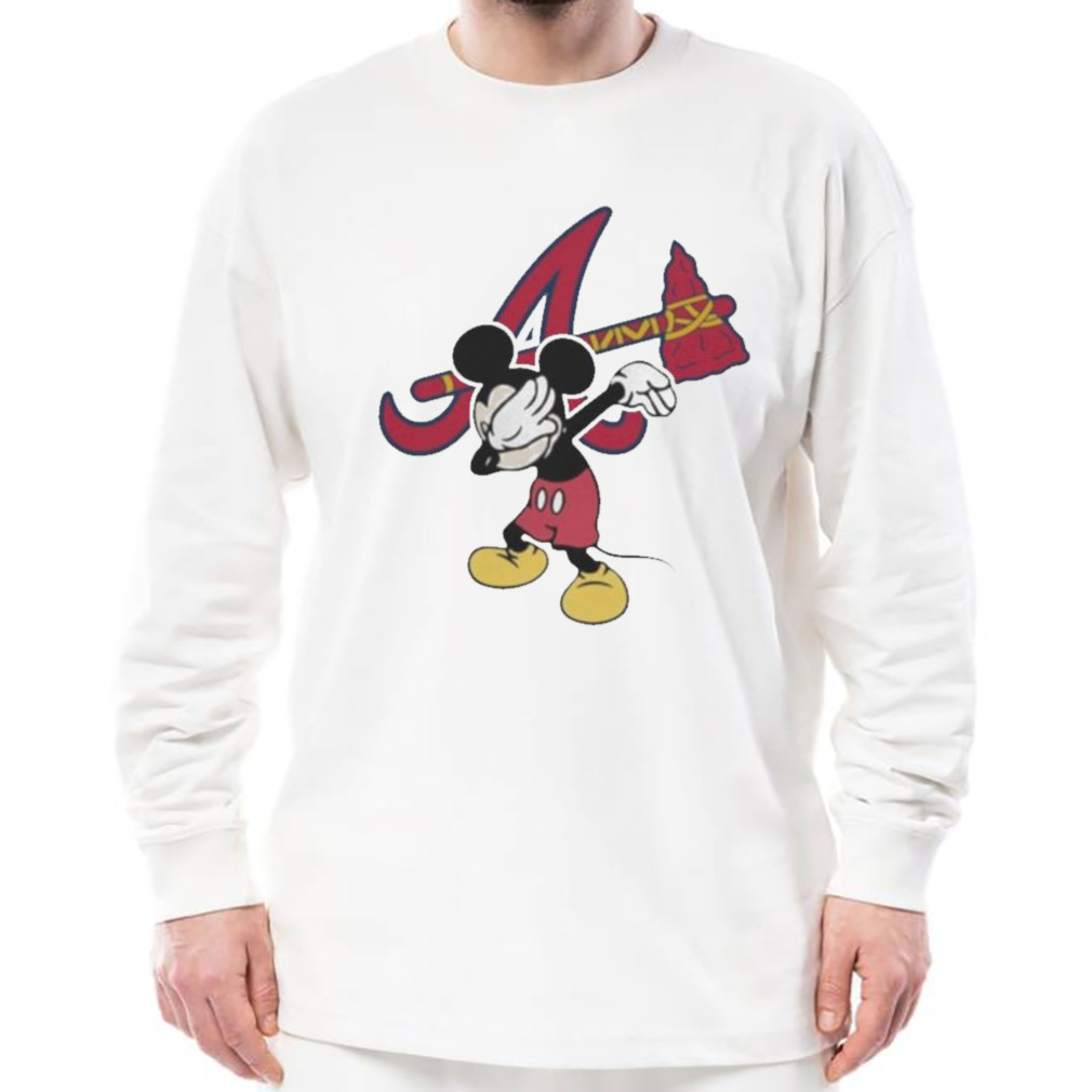 Atlanta Braves Mlb Baseball Dabbing Mickey Disney Sports T Shirt