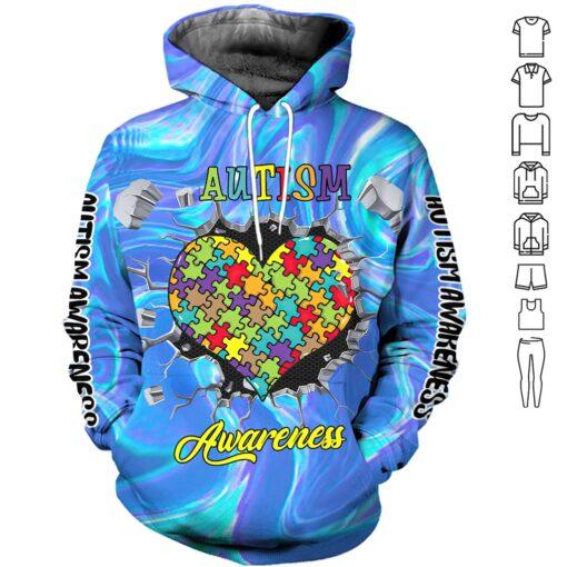 Autism Awareness All Over Print  For Men & Women  HT7460