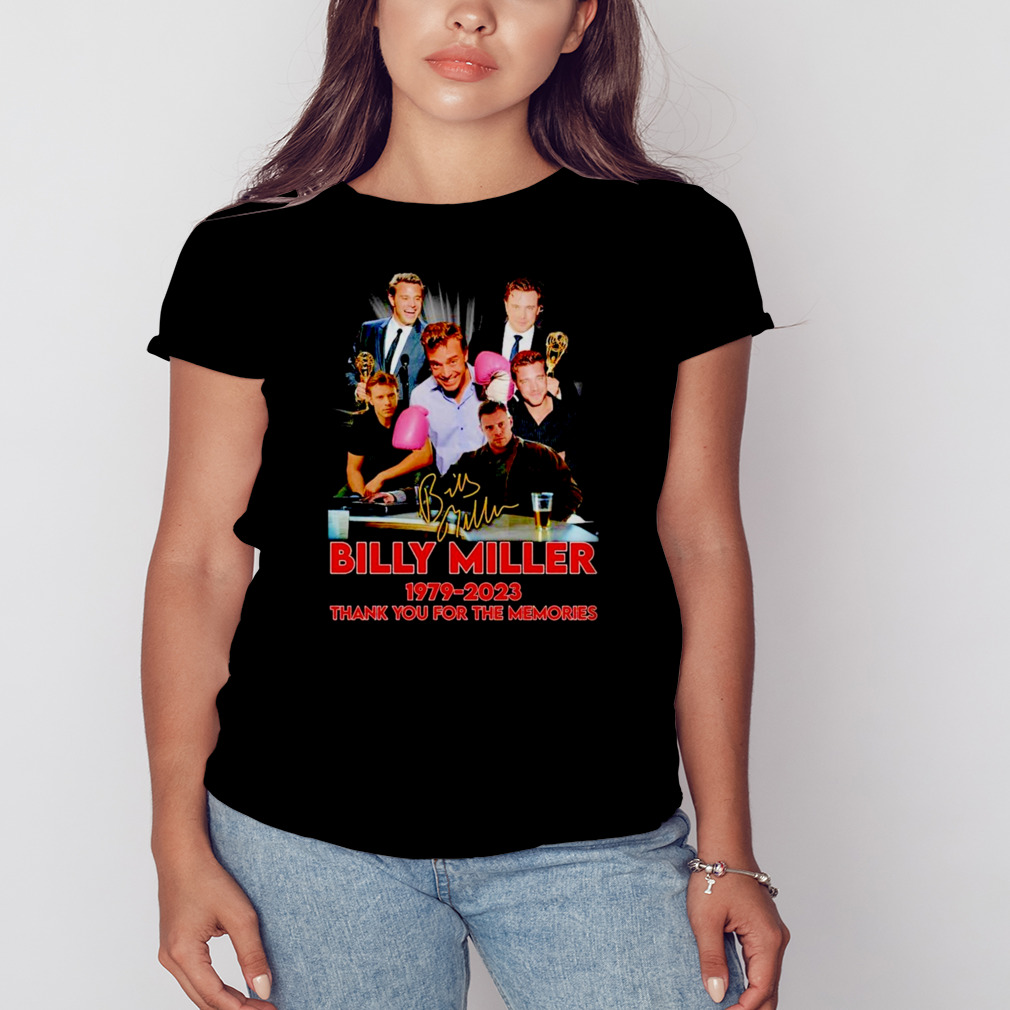 Billy Miller 1979 – 2023 Thank You For The Memories Signature T-Shirt 2 Women's tshirt