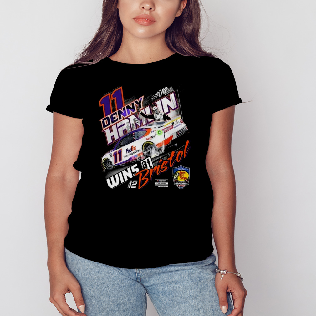 Denny Hamlin Joe Gibbs Racing Team Collection Black 2023 Race Winner Shirt 2 Women's tshirt