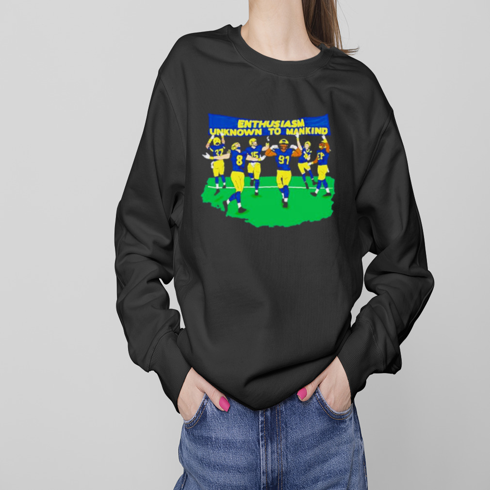 Enthusiasm unknown to mankind Michigan Wolverines shirt 4 Sweaters