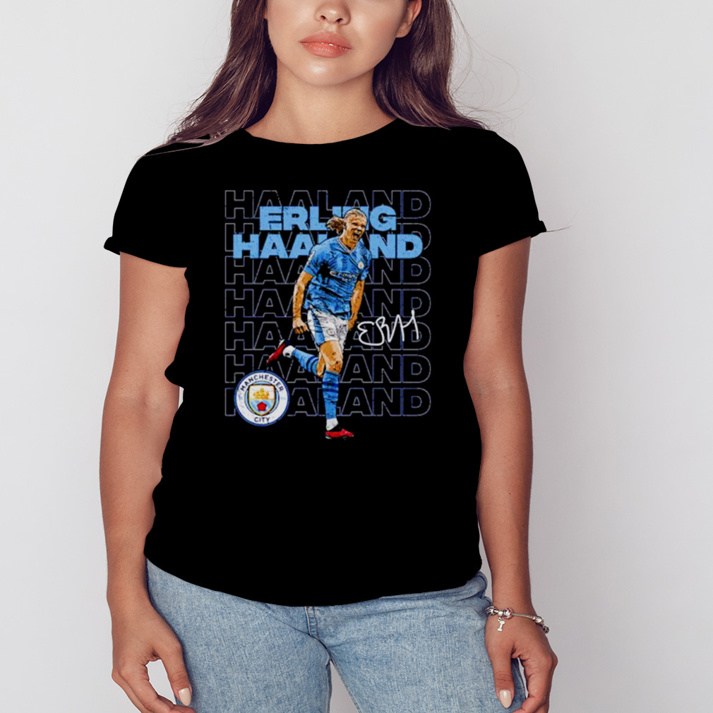 Erling Haaland Manchester City Design Premier league shirt 2 Women's tshirt