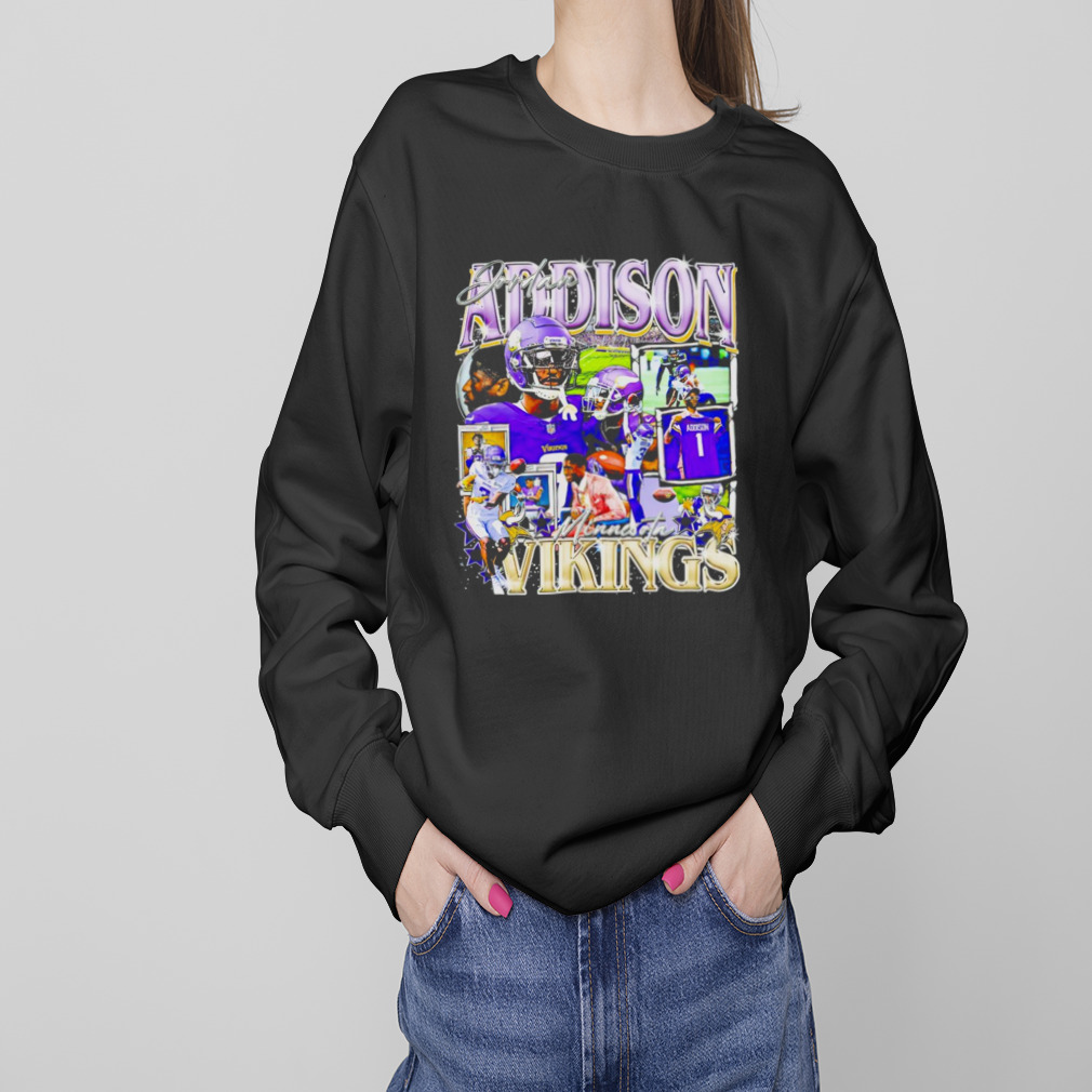 Jordan Addison Minnesota Vikings retro shirt - Teeclover