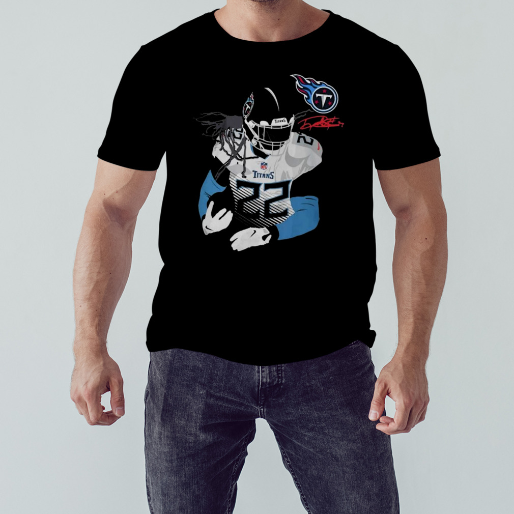 Licensed Gear Nfl Tennessee Titans Derrick Henry Navy Player T Shirt