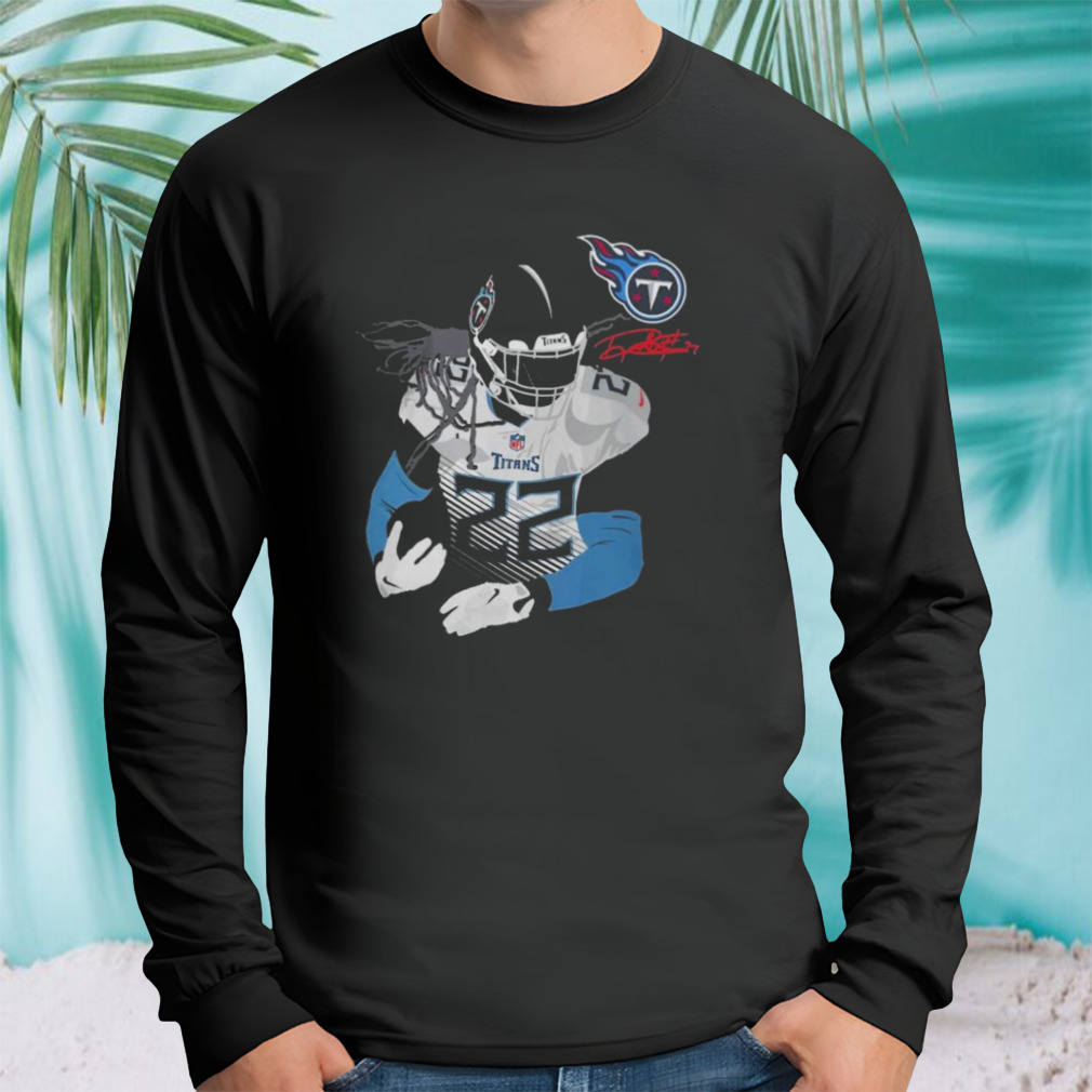 Licensed Gear Nfl Tennessee Titans Derrick Henry Navy Player T Shirt