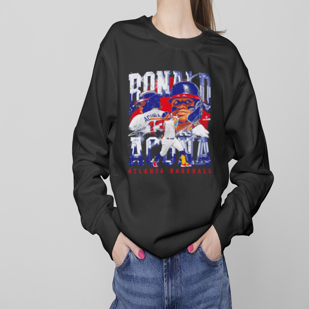 Ronald Acuna Jr. Men's Crewneck Sweatshirt, Atlanta Baseball Men's  Crewneck Sweatshirt