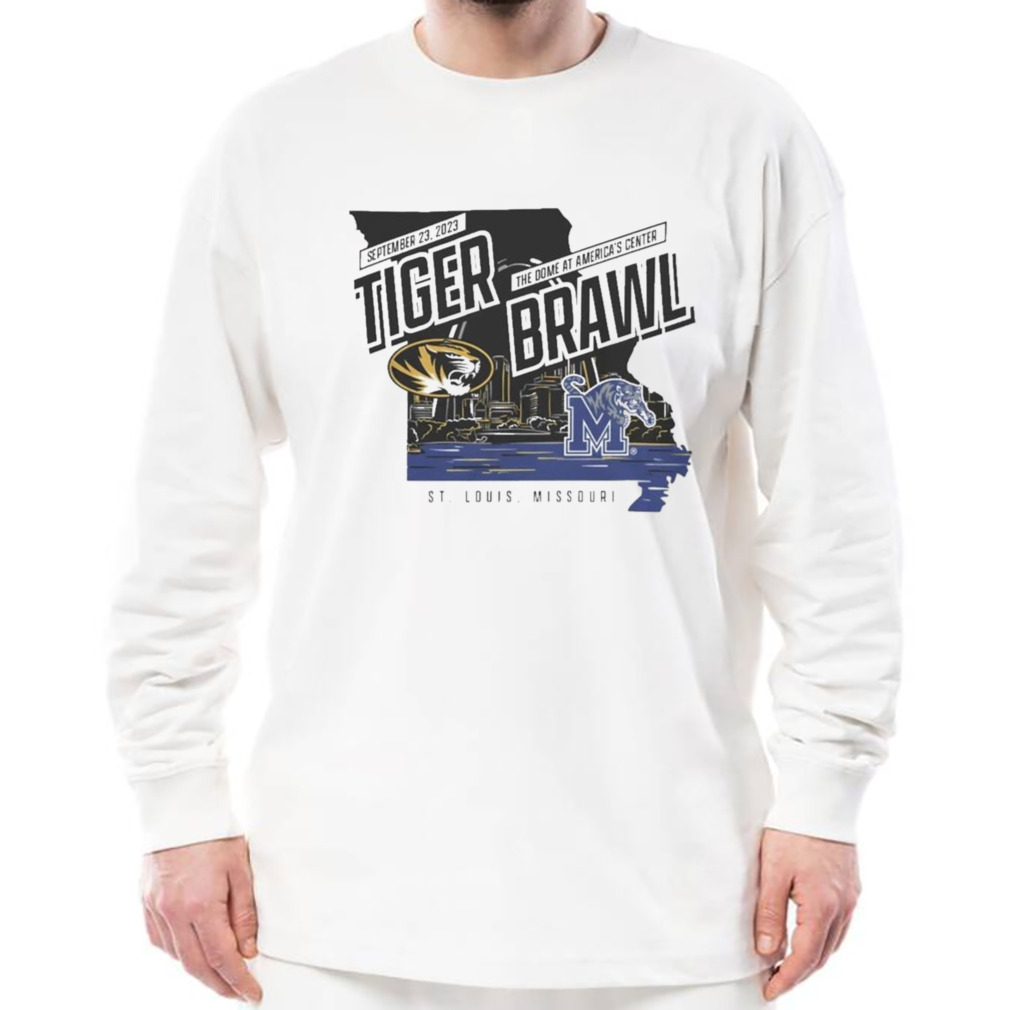 The mizzou gold mizzou tigers vs memphis tiger brawl gameday shirt 3 Longsleeve shirt