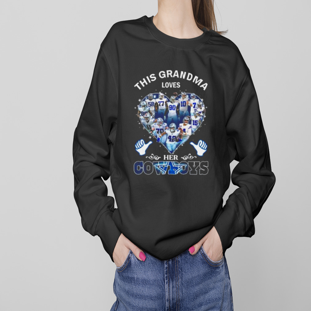 This Grandma loves her Dallas Cowboys team shirt, hoodie, sweater