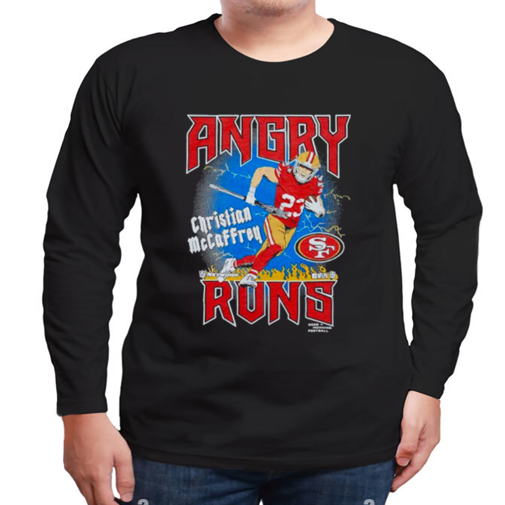 Angry Runs San Francisco 49ers Christian Mccaffrey Kyle Brandt Nfl Shirt