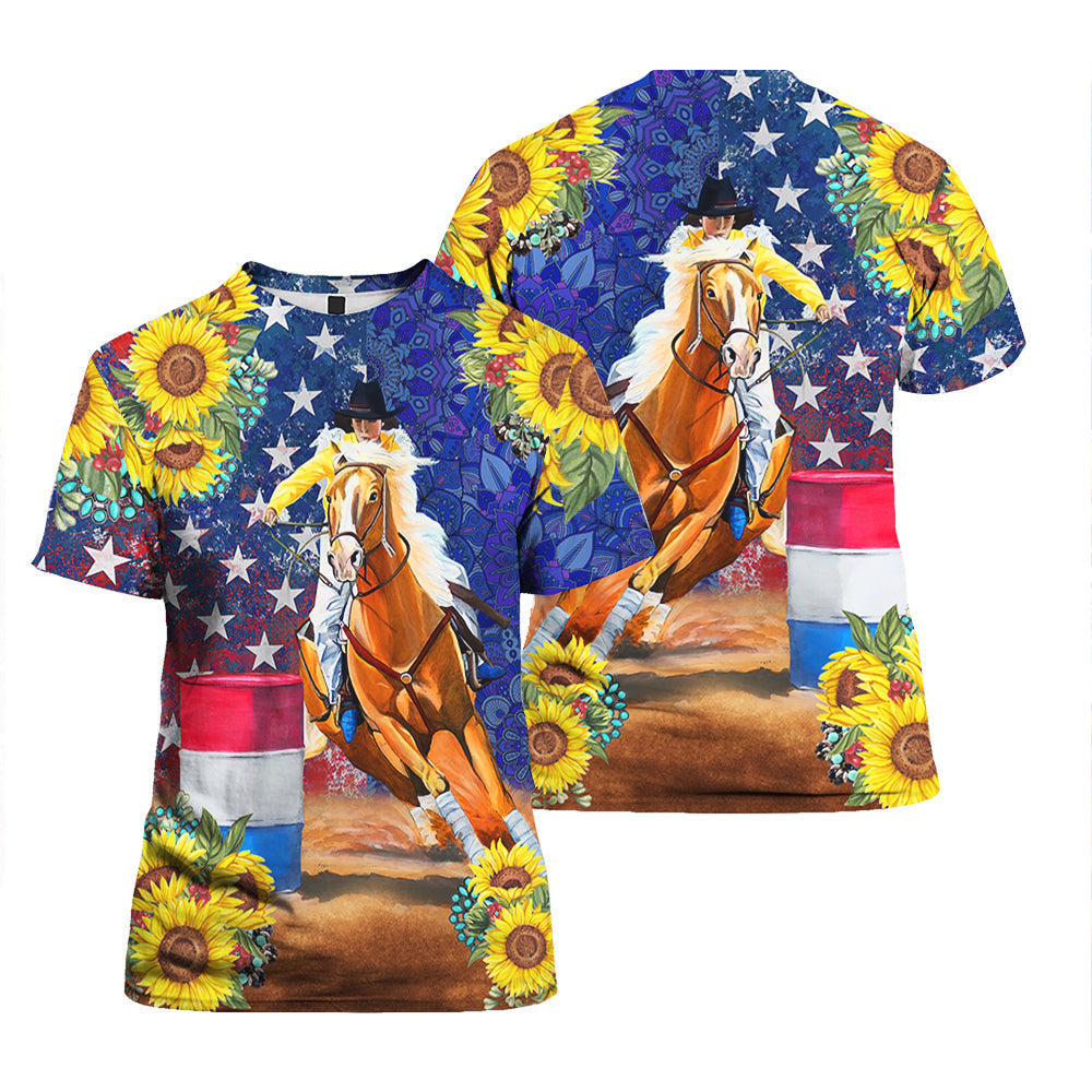 Barrel Horse Racing All Over Print  For Men & Women  HP5325