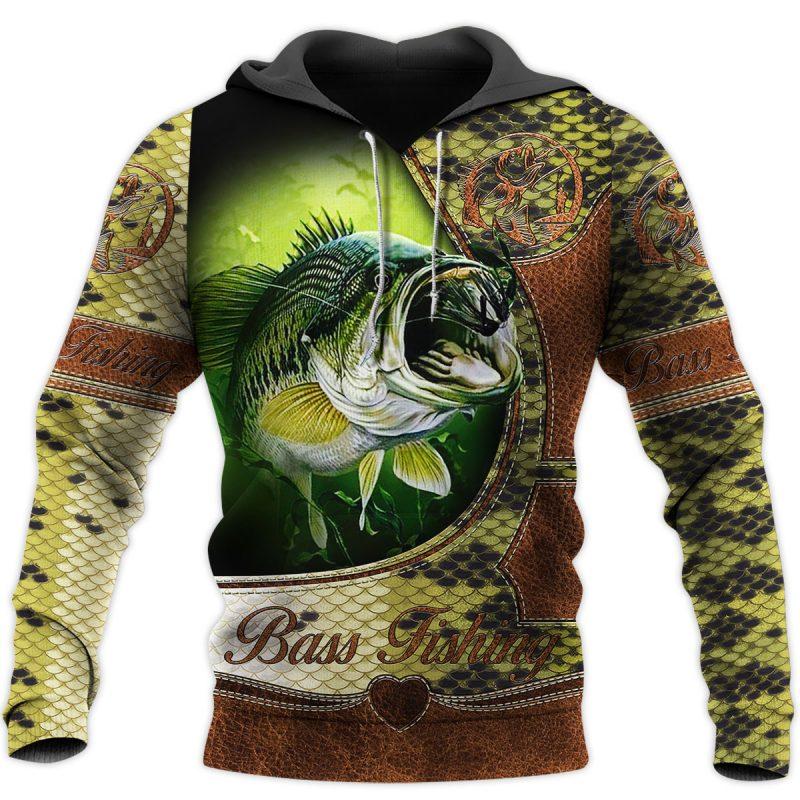 Bass Fishing All Over Print  For Men & Women  HT4276