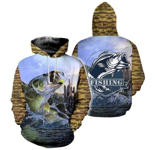 Bass Fishing All Over Print  For Men & Women  HT4520