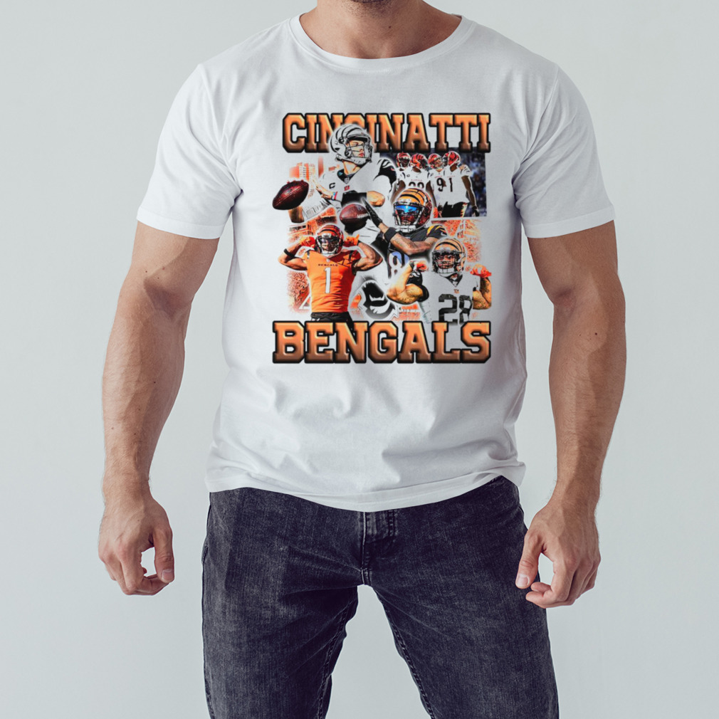 Cincinnati Bengals Team Players Retro Shirt - Peanutstee