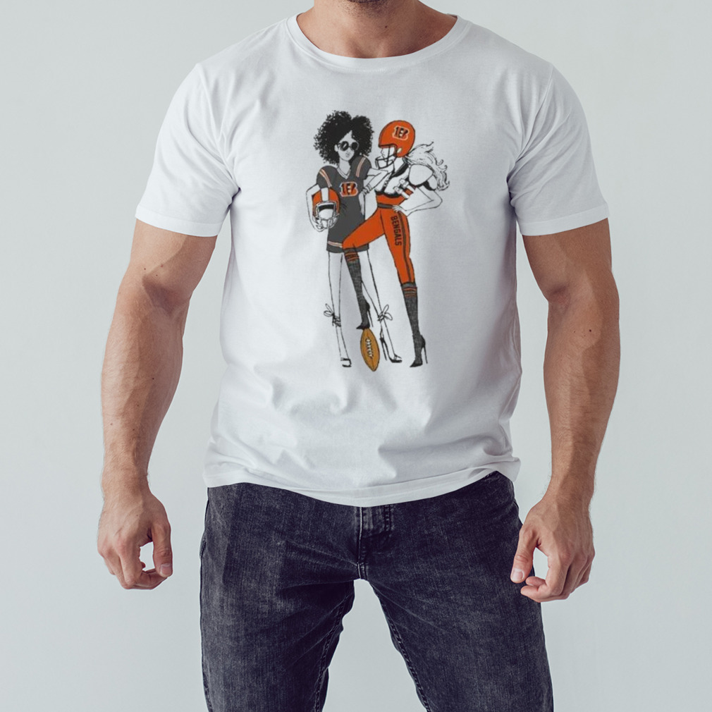 G III 4Her By Carl Banks Heather Gray Cincinnati Bengals Football Girls T  Shirt - Limotees