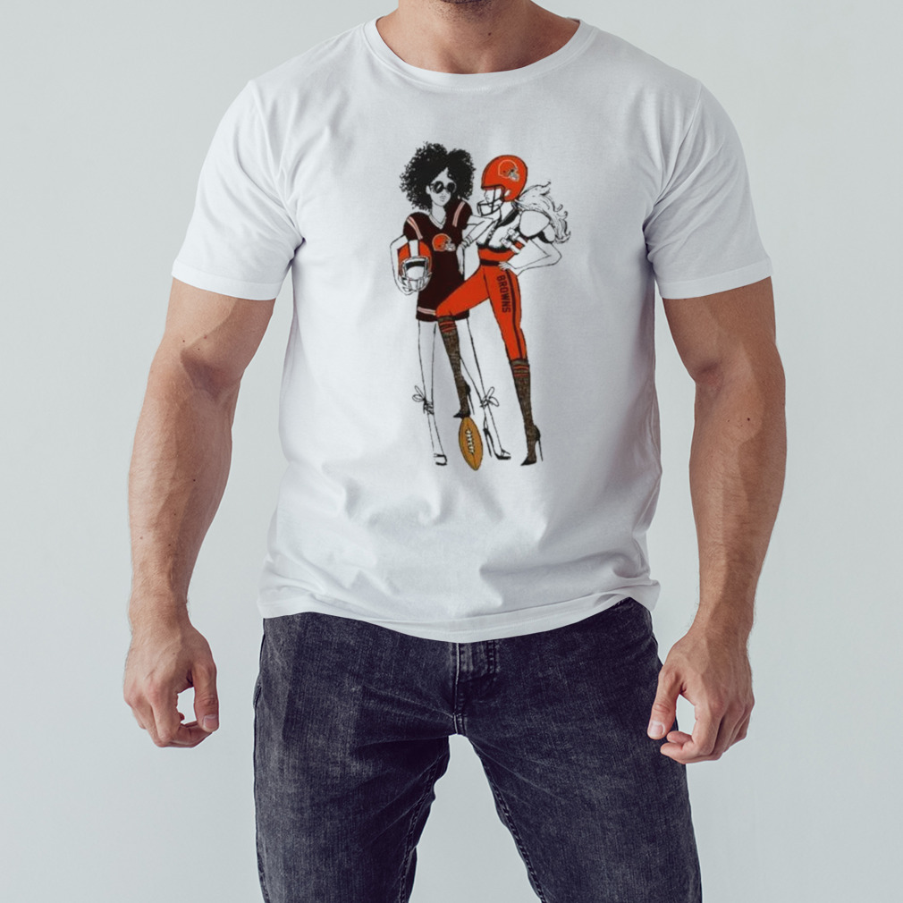 Official g III 4Her By Carl Banks Heather Gray Cleveland Browns Football  Girls Shirt - Limotees