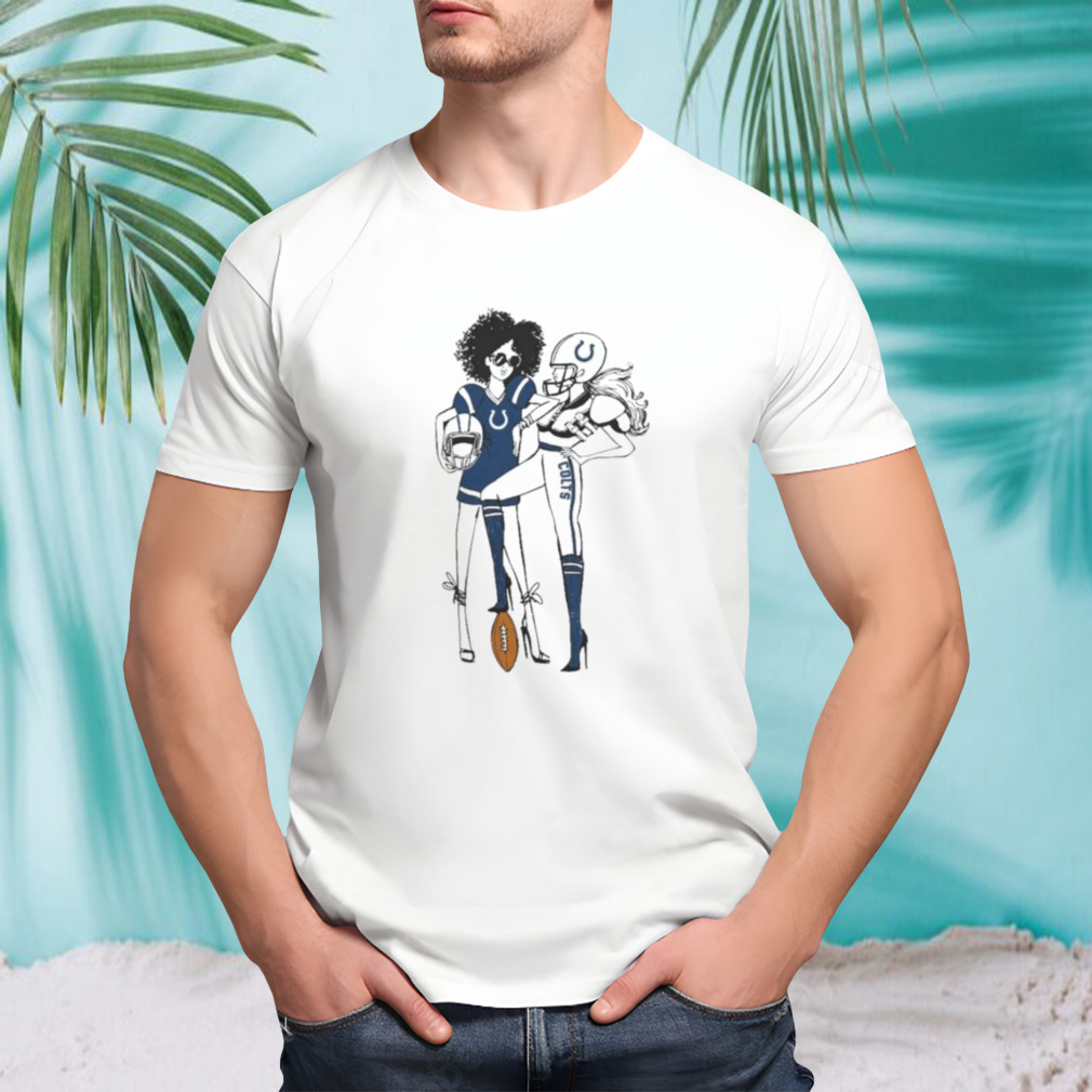 Indianapolis Colts G-III 4Her By Carl Banks Heather Gray Football Girls Graphic Fitted T-Shirt