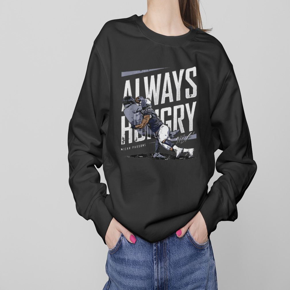 Micah Parsons Dallas Always Hungry Wht T Shirt