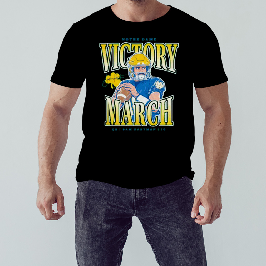 Notre Dame Sam Hartman Victory march shirt