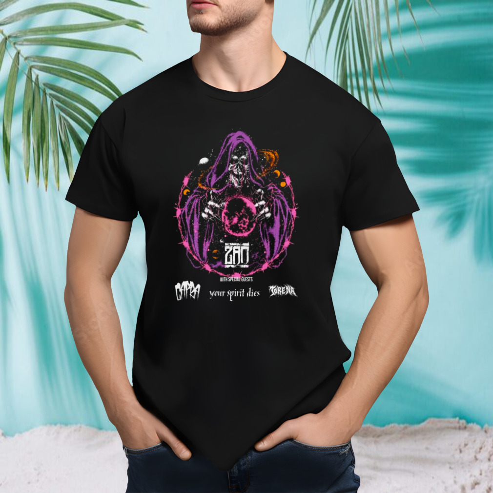 With Zao Capra Your Spirit Dies Torena September 20 Reggies Rock Club T-shirt