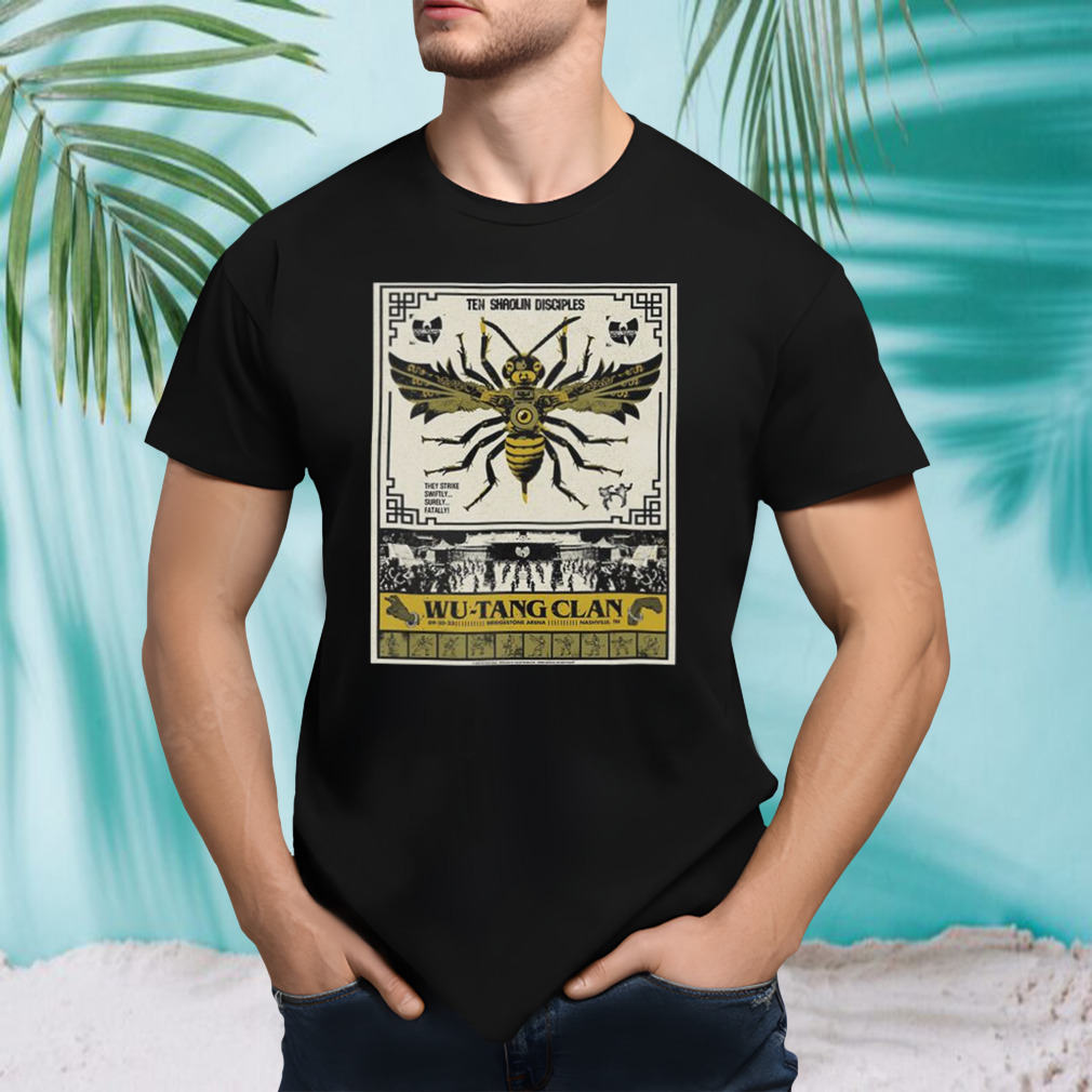 Wu-Tang Clan September 20 2023 The NY State Of Mind Tour 2023 In Nashville Bridestone Arena Limited Edition T-Shirt