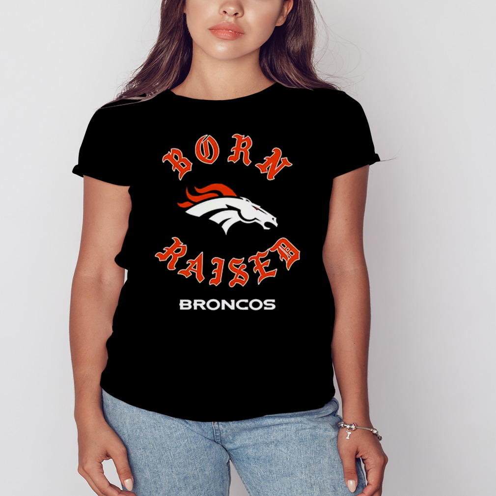 Unisex Born x Raised Black Denver Broncos Pullover Hoodie Size: 3XL