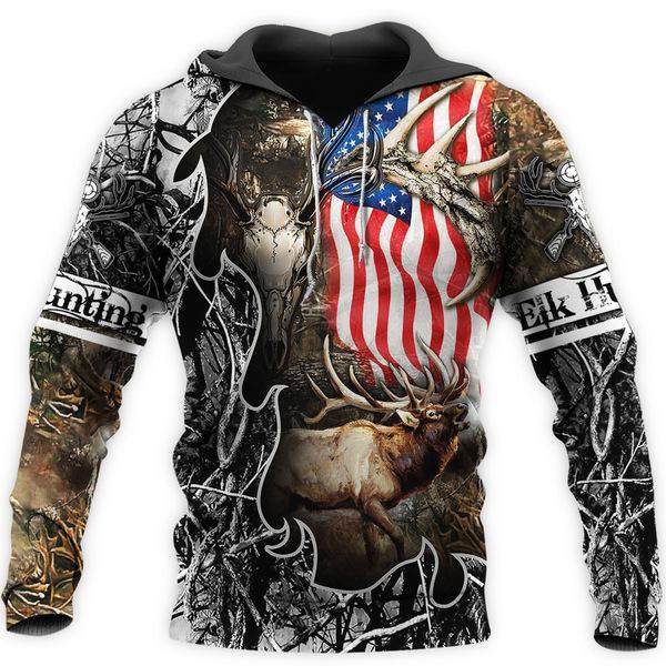 Elk Hunting All Over Print  For Men & Women  HT4926