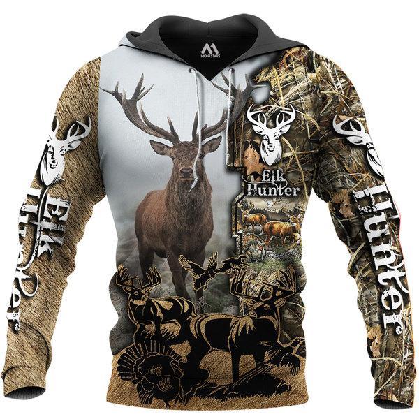 Elk Hunting All Over Print  For Men & Women  HT4935