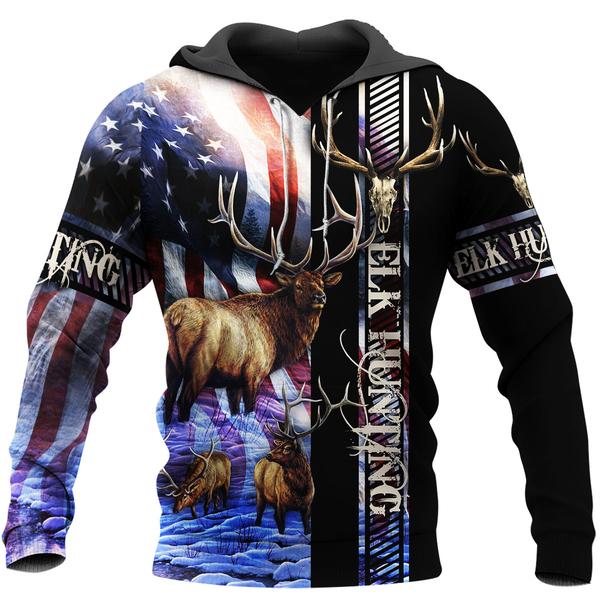 Elk Hunting All Over Print  For Men & Women  HT4936