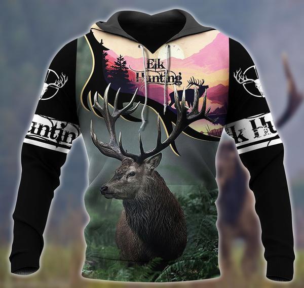 Elk Hunting All Over Print  For Men & Women  HT4942