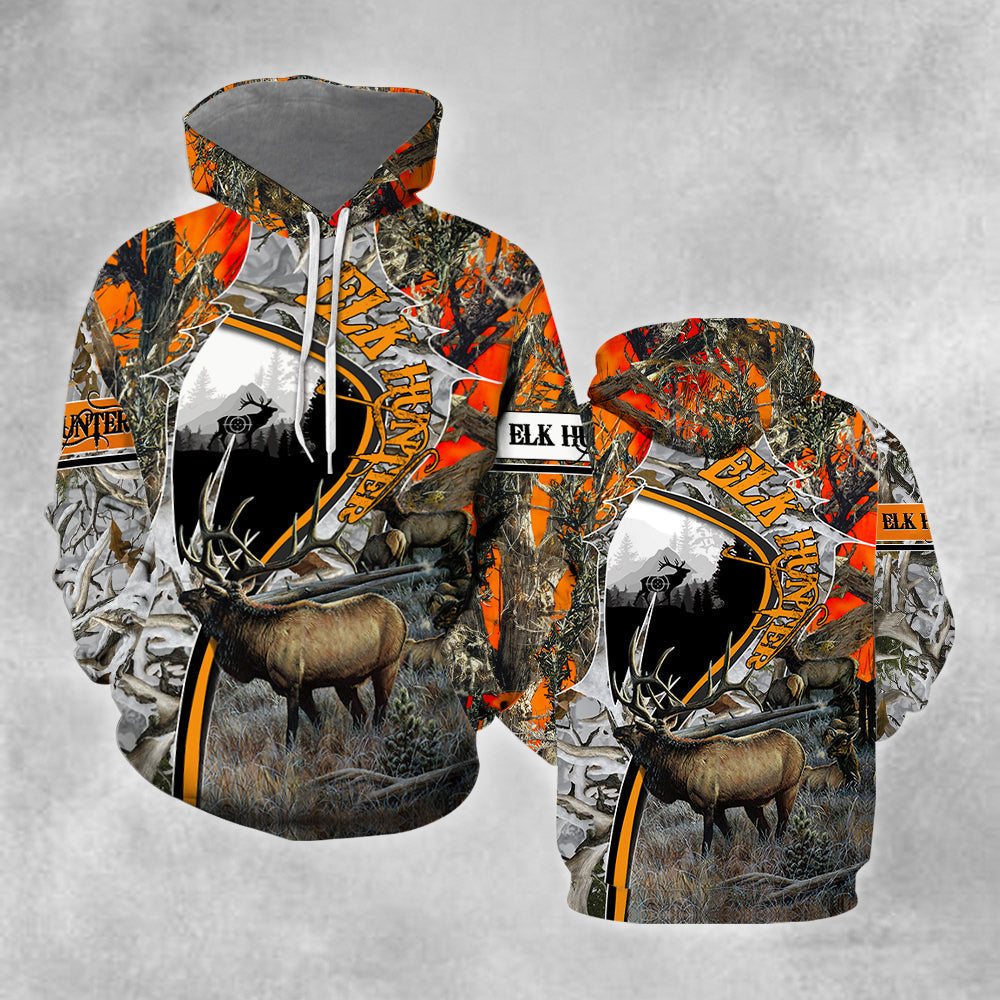 Elk Hunting Camo All Over Print  For Men & Women  HT4934