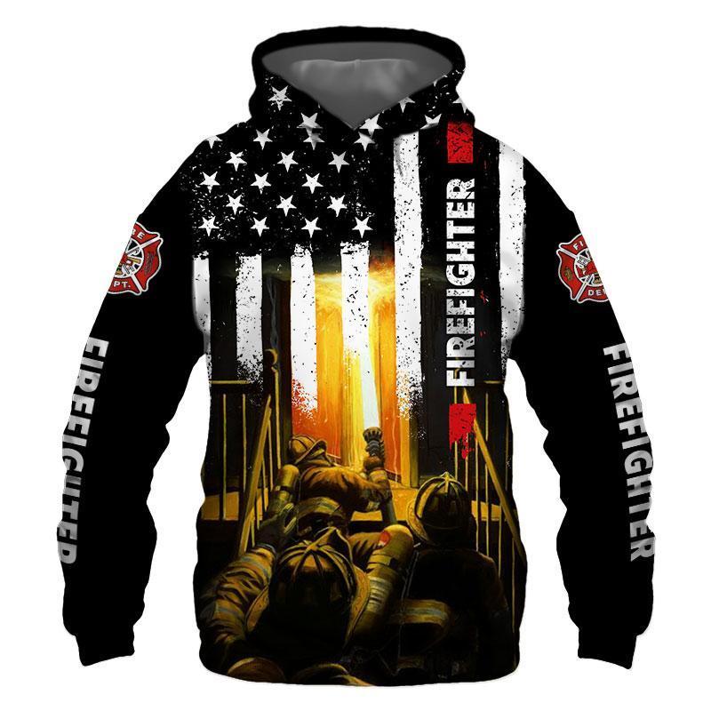 Firefighter US Flag All Over Print  For Men & Women  HT7213