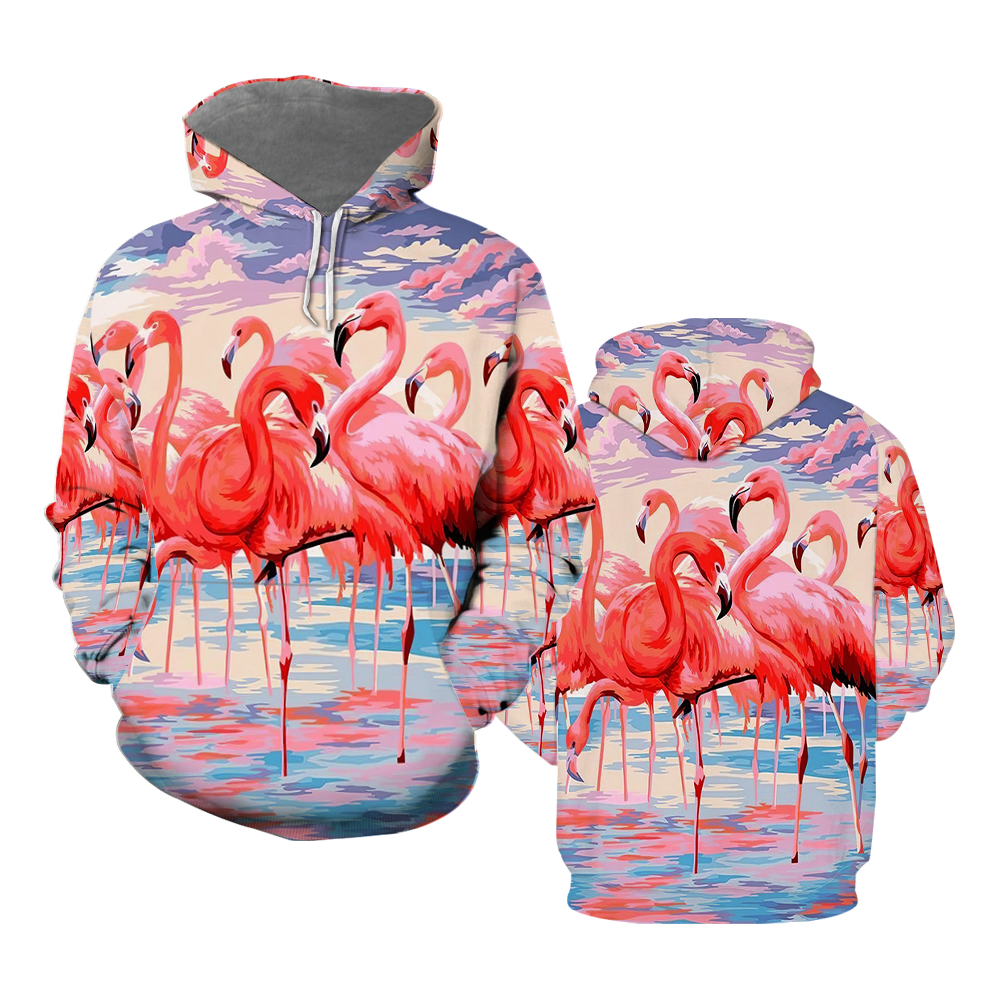 Flamingo Colorful Clouds All Over Print  For Men & Women  HP5365