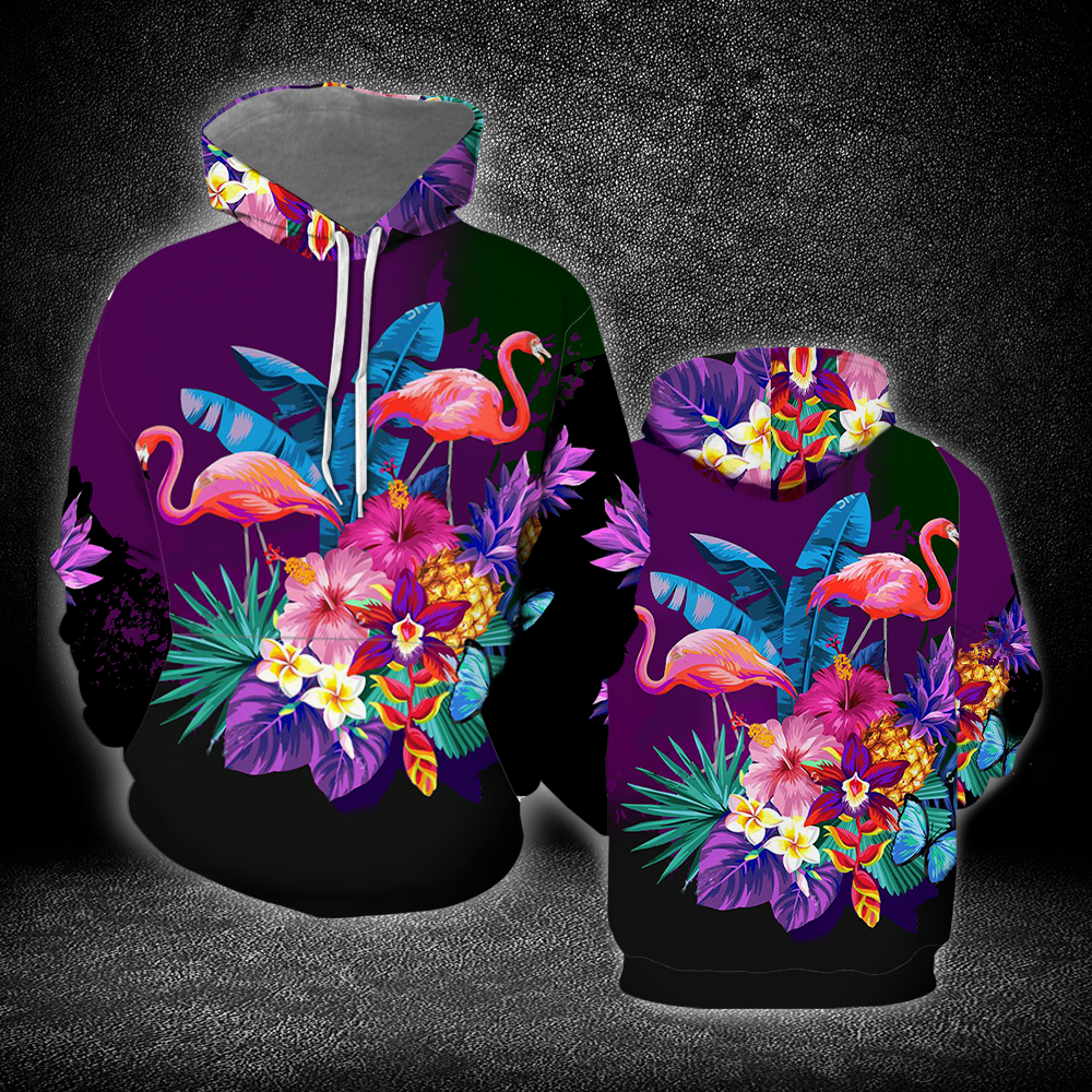 Flamingo Tropical Flower All Over Print  For Men & Women  HO2019N