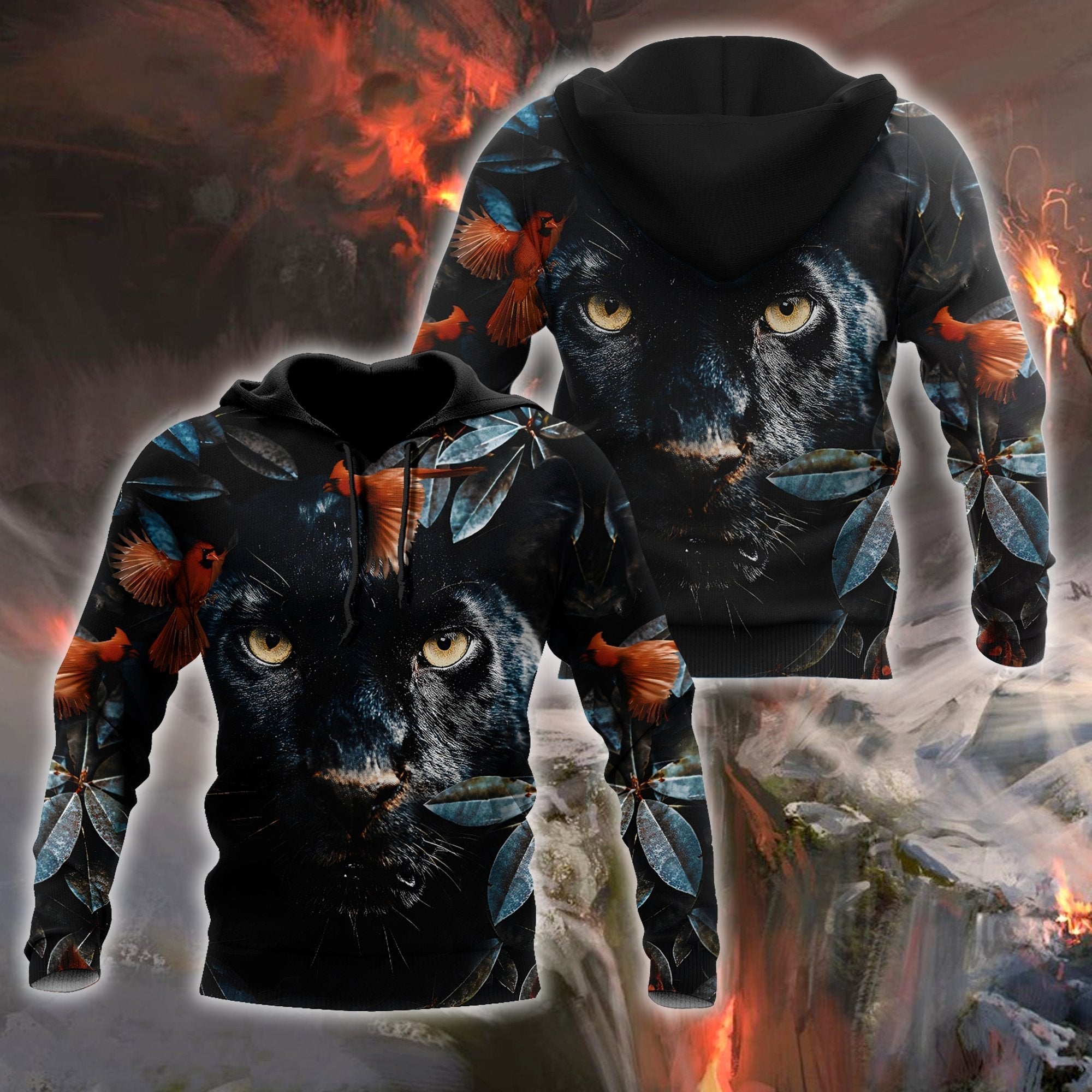 Flower Black Panther All Over Print  For Men & Women  HT7693