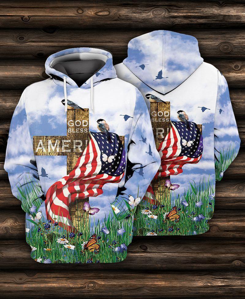 God Bless America All Over Print  For Men & Women  HT6162